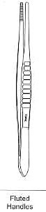 Dressing Forcep, Fluted Handle